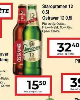 Hruška Pivo ostravar nabídka