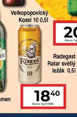 Hruška Pivo velkopopovický kozel 10 nabídka