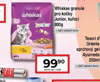 Hruška Whiskas granule pro kočky nabídka