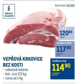 Makro VEPŘOVÁ KRKOVICE BEZ KOSTI nabídka