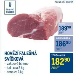 Makro HOVĚZÍ FALEŠNÁ SVÍČKOVÁ nabídka