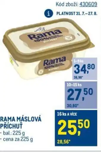 Makro RAMA MÁSLOVÁ PŘÍCHUŤ nabídka