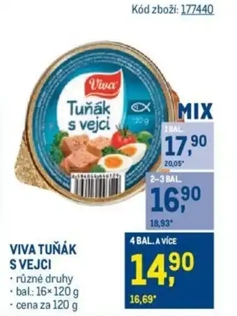 Makro VIVA TUŇÁK S VEJCI nabídka