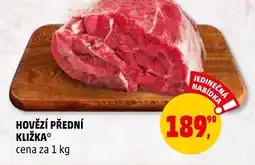 Penny Market HOVĚZÍ PŘEDNÍ KLIŽKA nabídka