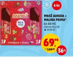 Penny Market MROŽ JAHODA + MALINA PRIMA nabídka
