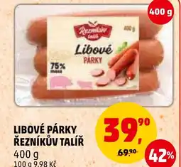 Penny Market LIBOVÉ PÁRKY ŘEZNÍKŮV TALÍŘ nabídka