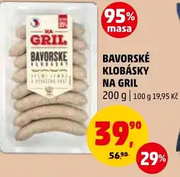 Penny Market BAVORSKÉ KLOBÁSKY NA GRIL nabídka
