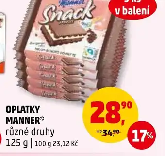 Penny Market OPLATKY MANNER nabídka