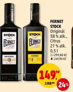 Penny Market FERNET STOCK 0.5L nabídka