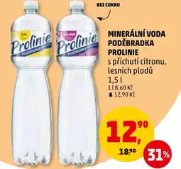 Penny Market MINERÁLNÍ VODA PODĚBRADKA PROLINIE 1.5L nabídka
