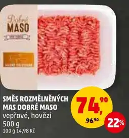 Penny Market SMĚS ROZMĚLNĚNÝCH MAS DOBRÉ MASO nabídka