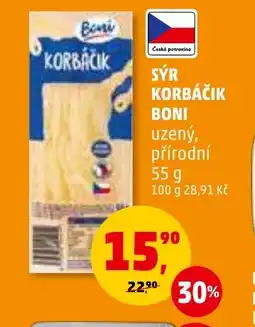 Penny Market SÝR KORBÁČIK BONI nabídka