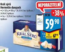 Albert Král sýrů Hermelín duopack nabídka
