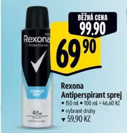 Albert Rexona Antiperspirant sprej nabídka