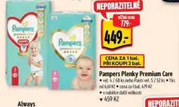 Albert Pampers Plenky Premium Care nabídka
