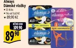Albert Always Dámské vložky nabídka