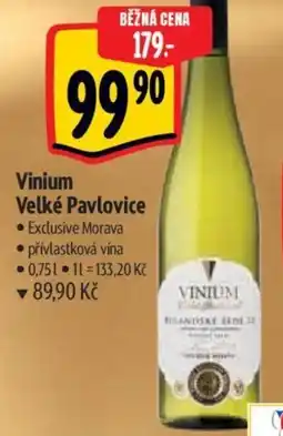Albert Vinium Velké Pavlovice nabídka