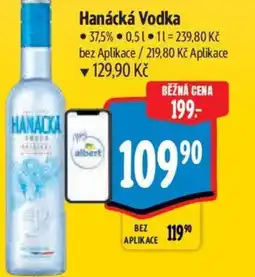 Albert Hanácká Vodka nabídka