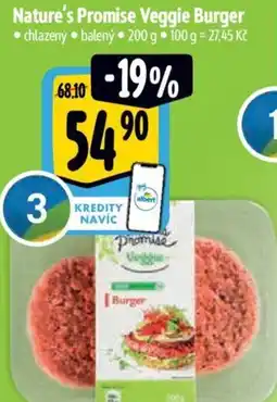 Albert Nature's Promise Veggie Burger nabídka