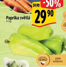 Albert Paprika světlá nabídka
