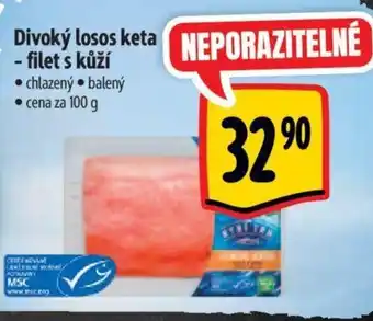 Albert Divoký losos keta - filet s kůží nabídka