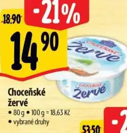 Albert Choceňské žervé nabídka