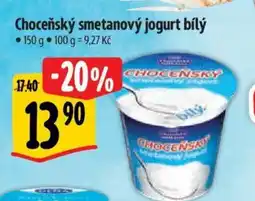 Albert Choceňský smetanový jogurt bílý nabídka