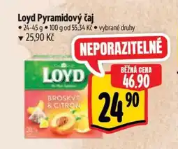 Albert Loyd Pyramidový čaj nabídka