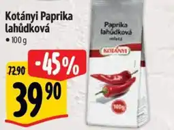 Albert Kotányi Paprika lahůdková nabídka