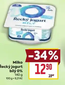 Billa Milko Řecký jogurt bílý 0% nabídka