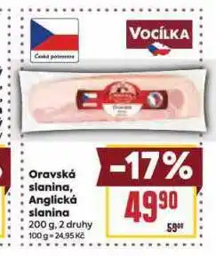 Billa Anglická slanina nabídka