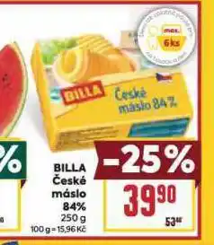 Billa Máslo nabídka