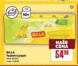 Billa Toaletní papír nabídka