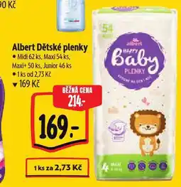 Albert Dětské plenky nabídka