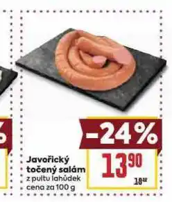 Billa Javořický točený salám nabídka