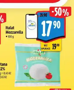 Albert Italat mozzarella nabídka
