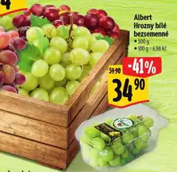 Albert Hrozny bílé bezsemenné nabídka