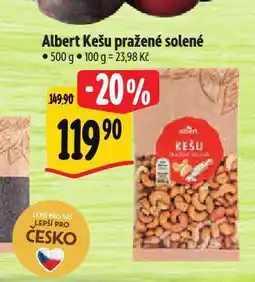 Albert Kešu pražené solené nabídka