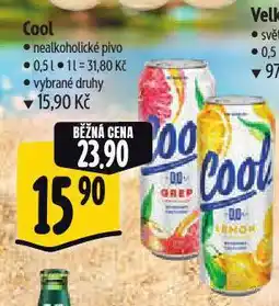 Albert Cool nealkoholické pivo nabídka