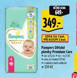 Albert Pampers dětské plenky nabídka