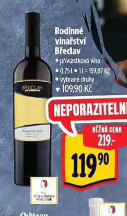Albert Rodinné vinařství břeclav nabídka