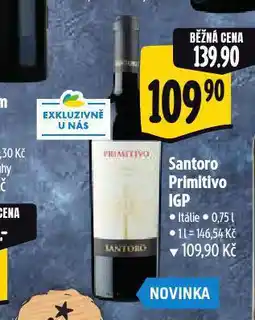 Albert Santoro primitivo igp nabídka