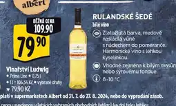 Albert Vinařství ludwig rulandské šedé nabídka