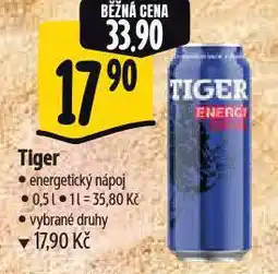 Albert Tiger energy drink nabídka