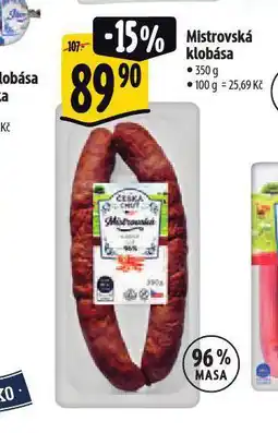 Albert Mistrovská klobása nabídka
