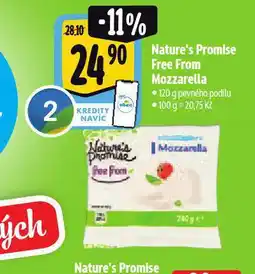Albert Free from mozzarella nabídka