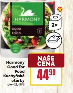 Billa Harmony Good for Food Kuchyňské utěrky nabídka