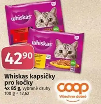 COOP TIP Whiskas kapsičky pro kočky nabídka