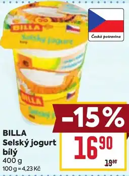 Billa BILLA Selský jogurt bílý nabídka