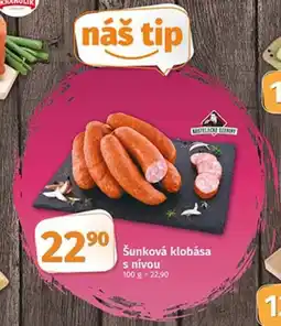 COOP TIP Šunková klobása s nivou nabídka